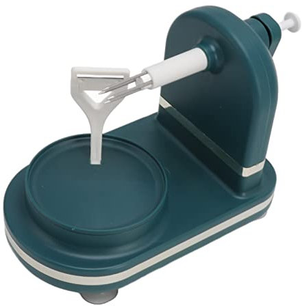 Machine à éplucher les fruits, éplucheur à manivelle en acier inoxydable PP pour la maison et la cuisine (vert)