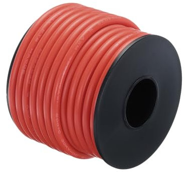 QUARKZMAN silikontråd 18 AWG 18 gauge flexibel förtennad koppar elektrisk tråd röd 10 m/32,8 fot för bil ljud bil ledningar PV tråd hänge marin