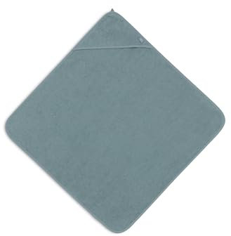 Jollein Kapuzenhandtuch Baby - Frottee, Sea Green - 100% Baumwolle - 75x75cm - OEKO-TEX-Zertifziert - Babyhandtuch mit Kapuze für Mädchen und Jungen