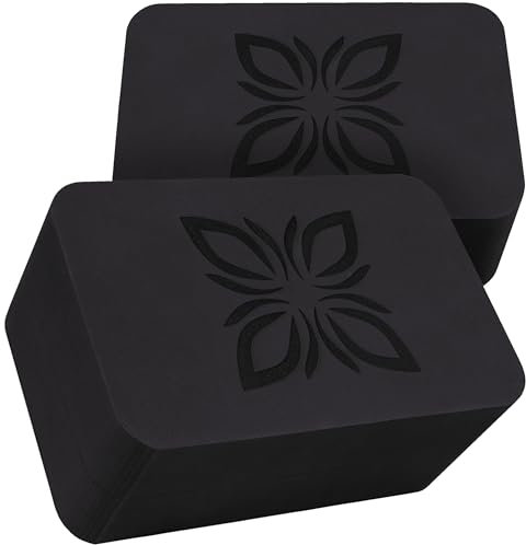 OMNANA® RAISE™ Yoga Block EVA 2er Set – Yogablock rutschfest & superleicht – Hochdichter Schaumstoff, stabil & langlebig – Yogablöcke als perfektes Zubehör für Yoga, Pilates & Fitness