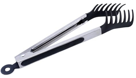 Pinzas para espaguetis para servir pasta, clip ergonómico para servir fácilmente, servidor ergonómico para alimentos, herramienta de cocina, barbacoas, fiestas, cocinar filetes y verduras