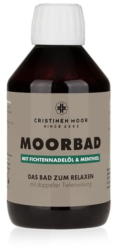 CristinenMoor MOORBAD - Bagno di palude naturale per vasca da bagno, con mentolo e oli biologici, rigenerante, benefico, anche in caso di disturbi articolari, detergente