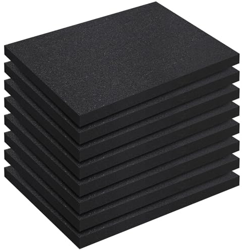 YFLeomry 8 stycken skumsnitt, 400 x 300 x 25 mm skuminläggsverktyg, insatser för resväska, kubskum rasterskum för självtillskärning av verktyg, skum