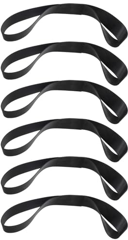LABRIMP 6 Correas de Sujeción para Carga Tensor Fijo de 38 Mm X 400 Mm, Color Negro, Cintas Resistentes para Amarre de Equipaje y Transporte Seguro en Automotor, Pack de 6 Unidades