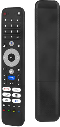 VINABTY Mandos a Distancia por Voz de Repuesto Aptos para CHIQ Smart TV L43QST LF32FT L40FT U43QST U50QST U55QST M55QN9G M65QN9G L40QST,Manual de Instrucciones Incluido