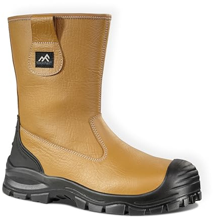 Rock Fall Men's Chicago Safety Boot, Tan, 10 UK