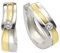 Zeeme Basic Damen Ohrringe 925/- Sterling Silber 1,5cm Glänzend Zirkonia mehrfarbig 371210165