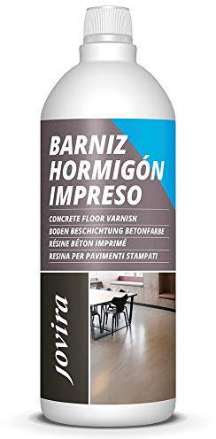 Resina-Barniz Hormigón Impreso. Resina protector satinado para pavimentos de hormigón. (1 Litro) E-113