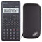 Casio Taschenrechner FX-82 MS 2nd + kompatible Schutztasche CalcCase Tiny Tischrechner - wissenschaftlicher Schulrechner Nicht programmierbar elektronisches Display für Schule Batterie 240 Funktionen