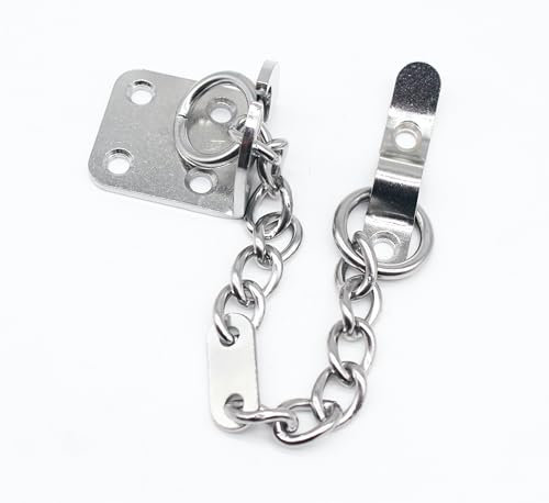 Door Chain Lock Guard for Narrow and Standard Frames Chrome