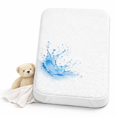 Lovely Hippo Matratzenschoner wasserdichte 50x90 / 50x83 - Wasserdichter Matratzenschoner Beistellbett - Kompatible Neste Up, Next to Me (50 x 83 cm)