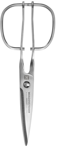 Multi-Purpose Kitchen Food Scissors, SUS403 Stainless Steel Shears with Herb Stripper, Detachable Blades, Ergonomic Handles, Ideal for BBQ, Seafood, Camping, Dishwasher Safe