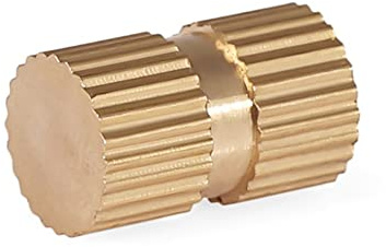 FEEIMOL Dadi Zigrinati, (Foro Cieco) Inserti Filettati in Ottone M4x6x10mm (20 Pezzi)