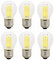PONNYC E26 / E27 LED Lampadina Bianca Bianca 2700K 3V 2 Watt G45 Batteria a Bassa Tensione a Bassa Tensione a 3 Volt GUIDATO Giardino di Illuminazione Giardino all'aperto Solar 6-Pack