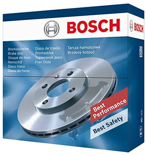 Juego de 2 Discos de Freno Bosch BD2709 - Discos Ventilados, Alto Contenido en Carbono, 296 mm – Eje Delantero – Certificado ECE-R90 – Excelente Refrigeración y Reducción de Ruido, Anticorrosión
