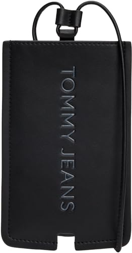 Tommy Jeans Damen Handytasche Essential Phone Pouch zum Umhängen, Schwarz (Black), Einheitsgröße