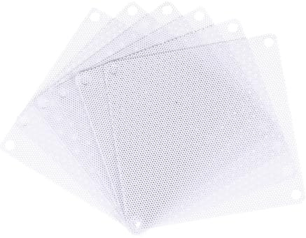 sourcing karta 6 stycken PC-dammfilter 90 x 90 mm PVC för datorhölje vit