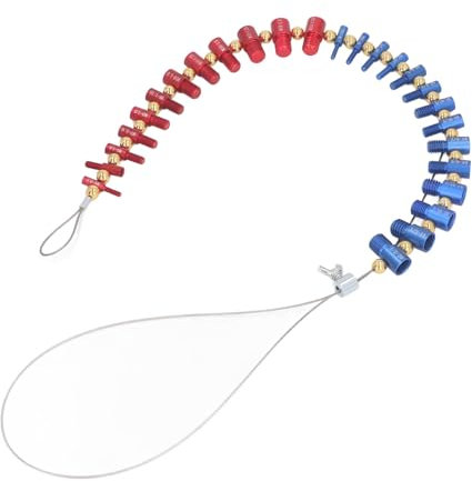 14 Filettature Imperiali e 12 Filettature Metriche Misuratore di Filettatura Multifunzionale Controllore di Filettatura di Dadi e Bulloni Staccabile per il Rilevamento di Bulloni