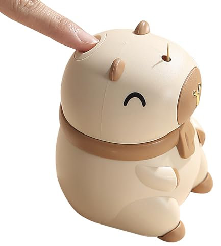 Generico Portastuzzicadenti | Design Moderno con Porta Stuzzicadenti Automatico,Organizzatore con Design di Capibara, Dispenser Automatico per Cucina, Viaggio, Ristorante, Frigo e Auto