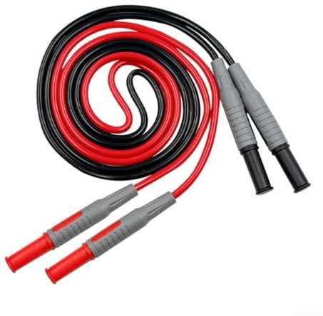 ZYWUOY Pure Copper Silicone Wires, Power Test Line, Rubber Cable Double-Ended Sheathed Male, Rated CAT III 1000V / MAX 10A, For Testing