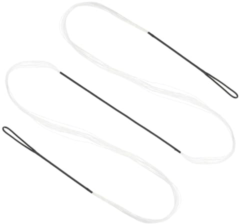 QEXUJOW 1 corde de rechange blanche de 66 pouces pour arc recourbe, accessoire universel pour le tir à l'arc