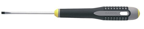 ERGO BAHCO BE-8030 Screwdriver, Slotted, 75 mm Blade, 3.5 mm Tip, 197 mm Overall (5 pieces)