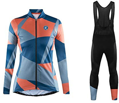 UGLY FROG Das Hemd ist eine Größe Damen Radsport Jacken Langarm MTB Kleidung mit Thermofleecefutterfür Winter Mit 3 Taschen
