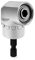 QWORK® 105° Right Angle Drill Adapter, Power Screwdriver Drill Attachment 1/4-inch Hex Shank for Tight Corner Workspace