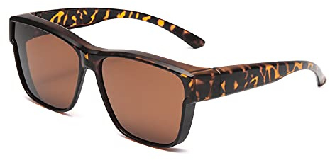 Long Keeper Polarized Wear Over Glasses Sunglasses Women Men Fit Over Glasses Sunglasses Wrap Around Eyewear Glasses for Driving Running Outdoor