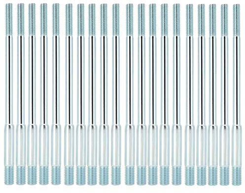 Tissting Espárrago del carburador, Tornillos de Cabeza de Cilindro M6x8x135 de Acero al Carbono, Pernos de Montaje del generador, Accesorios de Doble Tornillo for Agricultura, Pesca, Cría de Animales