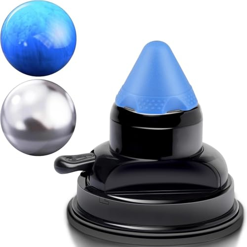 WONEDIRR Wall Mounted Massage Ball, Resin Ball, Ice Ball and Pointed Column | 2 Balls and Pointed Column, Suction Cup, Trigger Point Muscle Massage Balls for Fitness Yoga Exercise Back Neck Shoulder Foot