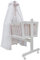VitaliSpa Babybett mit Rollen - Beige 100x77x54 cm aus Holz - Kinderbett mit Rausfallschutz abgestimmt auf Neugeborene und Babys, inklusive Himmel, Nestchen und Bettwäsche