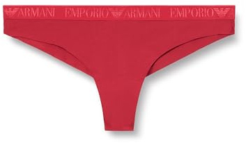Emporio Armani Mezze Ciabatte da Donna in Microfibra, Confezione da 2, Colore Rosso, M, Rosso, M