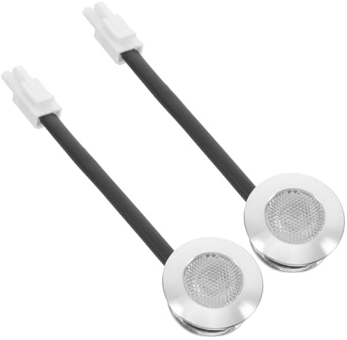 ANDRESLAD 2pcs Range Hood Light Housing with High Brightness LED Beads Compact Sealed Design for Full Stove Coverage Under Cabinet Replacement Parts Enhancing Cooking Visibility and Kitchen