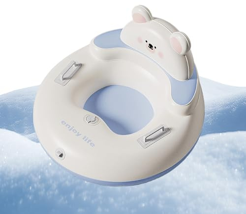 Tubos de Nieve para Adultos,Juguetes De Trineo Inflables De PVC Reforzado | Tubo para Deslizamiento En Trineo con Asa | para Niños, Adultos, Familia, Actividades Al Aire Libre, Jardín Y Deportes