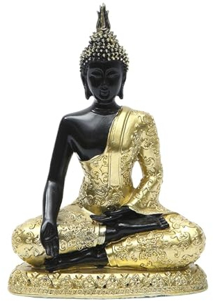 KESOTO Estatua de Buda Tailandesa, Adorno Coleccionable, Escultura Budista Tailandesa, Figura para Oficina, Armario, Mesa, Estante Y Dormitorio.