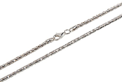 Silberketten Store DEIN SCHMUCK ONLINE SHOP Königskette rund | Durchmesser 2,3mm | aus echt 925 Silber | nickelfrei und hochglanzpoliert | Karabinerverschluß