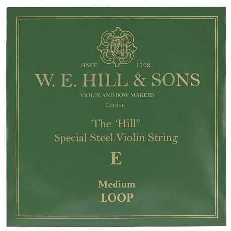 HILL Violin E-string Medium Steel with loop end