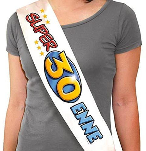 FASCIA 30 anni - SUPER 30 ENNE - gadget idea regalo scherzoso compleanno