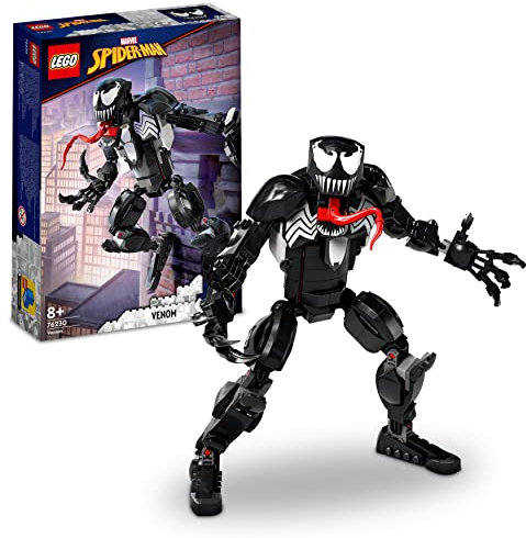 LEGO 76230 Marvel Venom Figure, Fully Articulated Super Villain Action Toy, Spider-Man Universe Collectible Set, Alien Toys for Boys and Girls