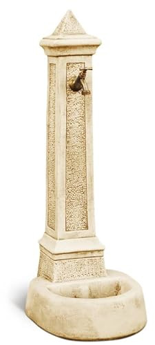 Fontana da Giardino Esterno in Cemento Pietra KAM modello LECCE colore Nocciola