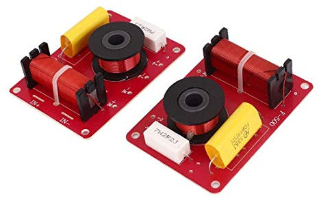 Fasizi 2Pcs 130W 2-Way Speaker System Audio Crossover Filters Frequency Distributor