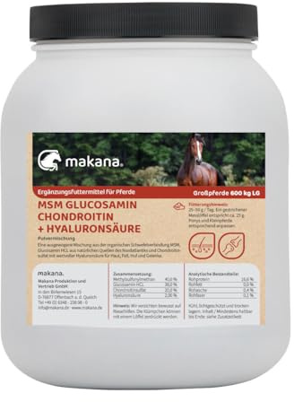 makana MSM glukosamin kondroitin hyaluronsyra pulver 2 kg burk
