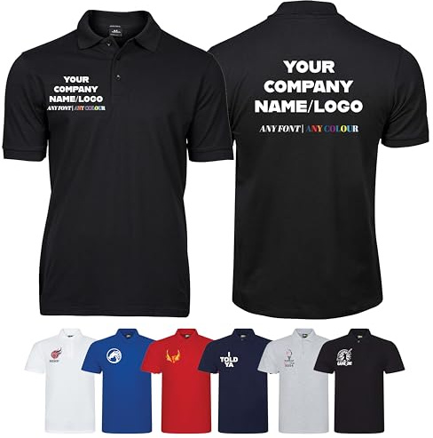 Varsany Personalised Polo Shirt Custom Workwear Company Logo Business Wear | Printed Polo Shirts, Staff Uniform, Business Clothing, Custom Logo, Work Shirts, Company Clothing