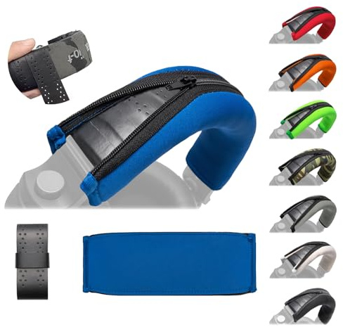 Voarmaks HDJ X7 Fodera di ricambio per cuscinetti compatibile con cuffie Pioneer HDJ-X5 X5BT HDJ-X7 X7BT X7S HDJ-X10 HDJ1000 HDJ1500 HDJ2000 DJ – Fascia protettiva per padiglione (blu)