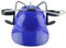 Cappello da bevuto alla birra, cappello da bevuto per bevi di bevuta per drink cappello da bevanda al casco per bevute in plastica con lattine e paglia, cappello divertente per soda di birra, blu