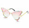 Geburtstag Partybrille Sonnenbrille Rosa,Lustige Sonnenbrille,Partybrille für Erwachsene Damen,Pinke Sonnenbrille für Geburtstagsfeier Geschenkzubehör