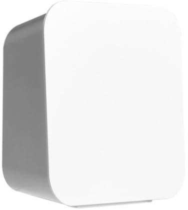 NOLITOY Caja Organizadora de Pared con Tapa Abatible para Algodón y Bastoncillos Contenedor Multifuncional para Baño Montaje sin Taladro Almacenamiento Estable y Práctico Color Blanco