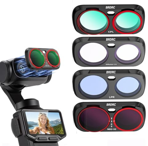 Juego de filtros magnéticos ND y CPL para Insta 360 Luna Ultra, Diffusion 1/4 y kit de filtro ajustable ND2-16-32, lente de cristal óptico para accesorios Insa 360 Luna Ultra (CPL+Diffusion 1/4+LPR+