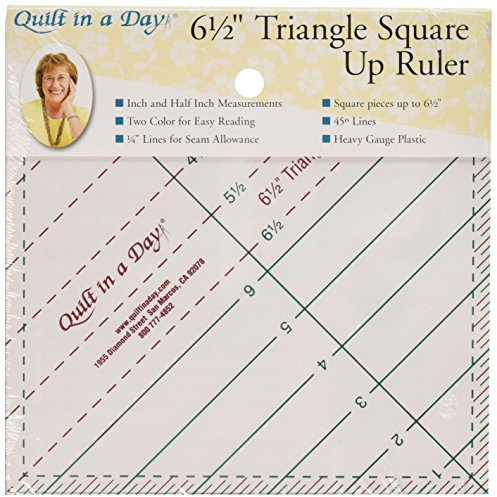 Quilt in a Day 6-1/2-Inch by 6-1/2-Inch Triangle Square Up Ruler (2010)